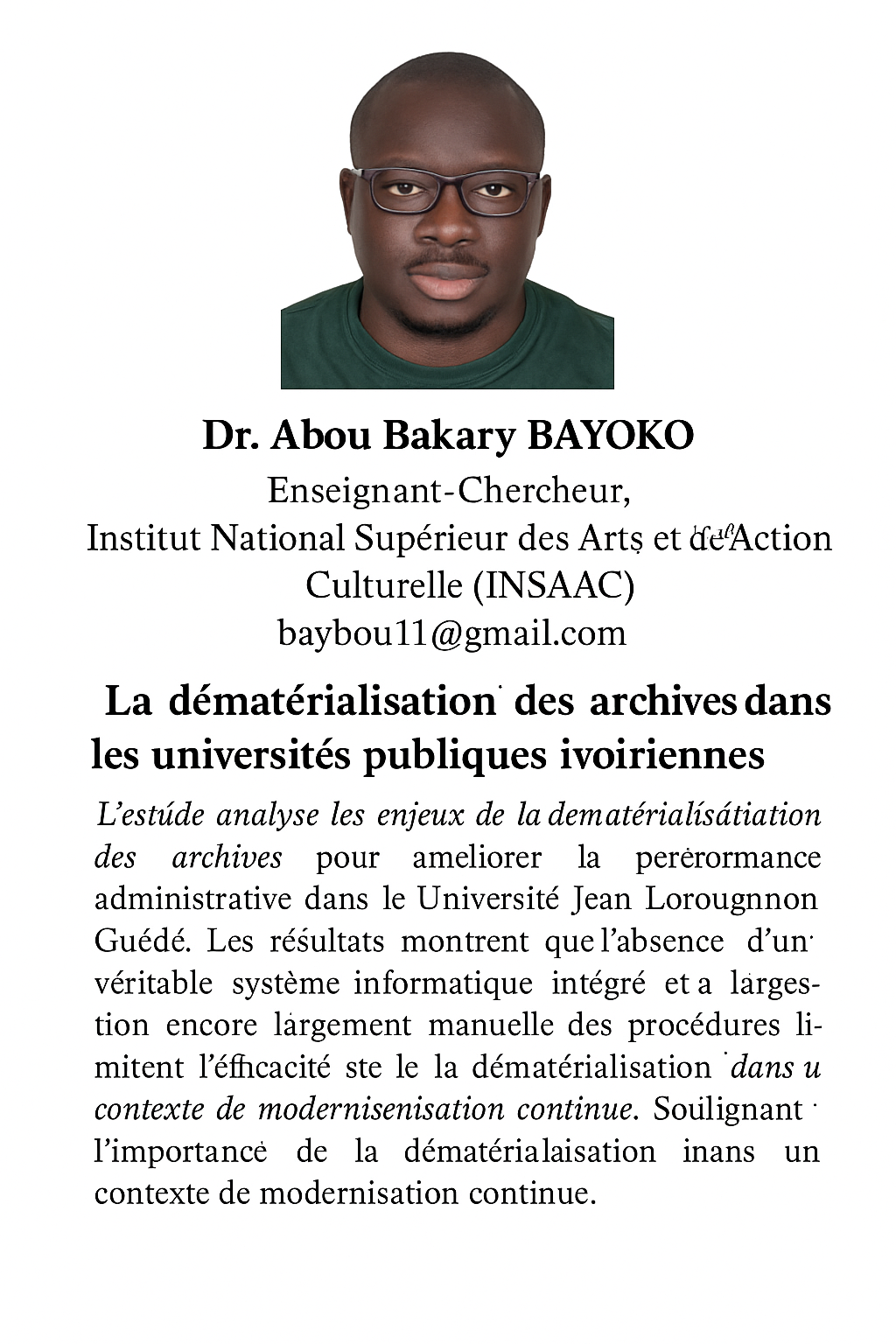 Gestion, numérisation et dématérialisation professionnelle d…